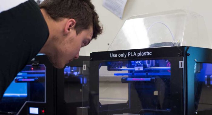3D Printer in Laboratory at University of Sussex Brighton UK